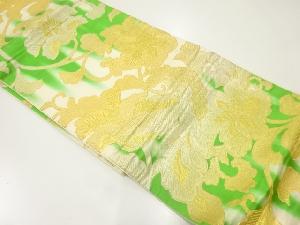 アンティーク　花唐草模様織出し袋帯（材料）